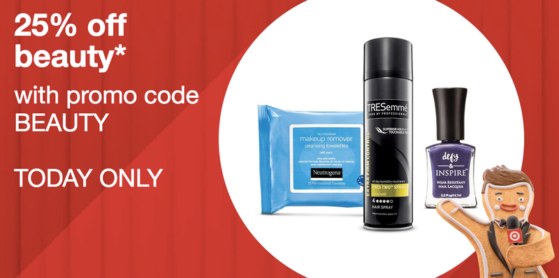25% off beauty products with the code BEAUTY
